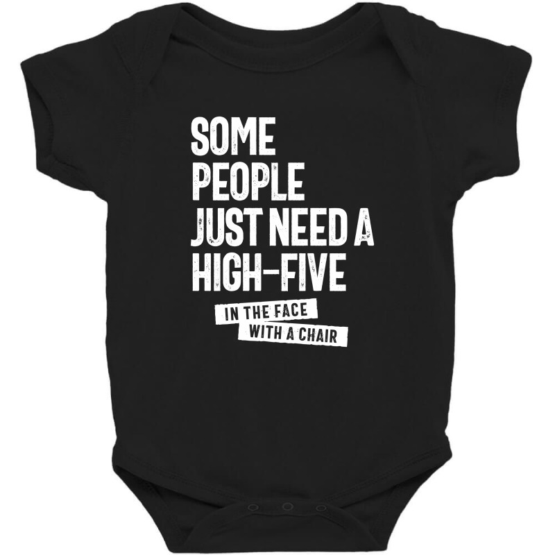 Some People Just Need A High Five Baby Bodysuit by cidolopez | Artistshot