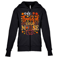 One Thankful Oncology Nurse Shirt Funny Nurse Thanksgiving T Shirt Youth Zipper Hoodie | Artistshot