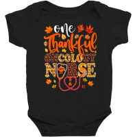 One Thankful Oncology Nurse Shirt Funny Nurse Thanksgiving T Shirt Baby Bodysuit | Artistshot