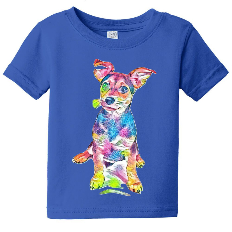 Dog With Perky Ears Baby Tee by Kemnabi | Artistshot