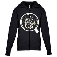 Accio Coffee Fan Girl, Reading Lit Humor Youth Zipper Hoodie | Artistshot