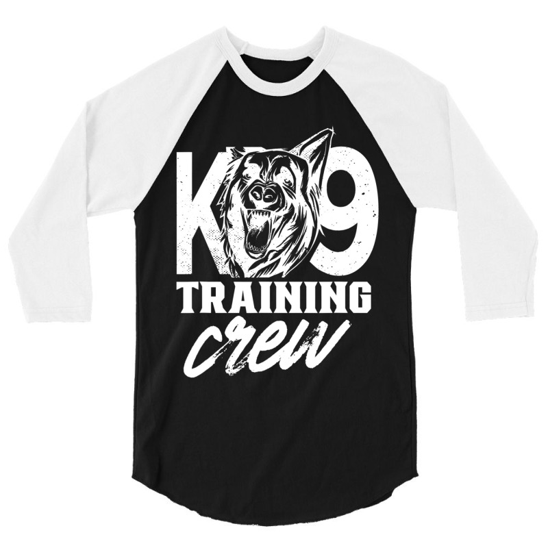 K9 Training Crew Handler Trainer Service Dog K-9 3/4 Sleeve Shirt by Konlasa6638 | Artistshot