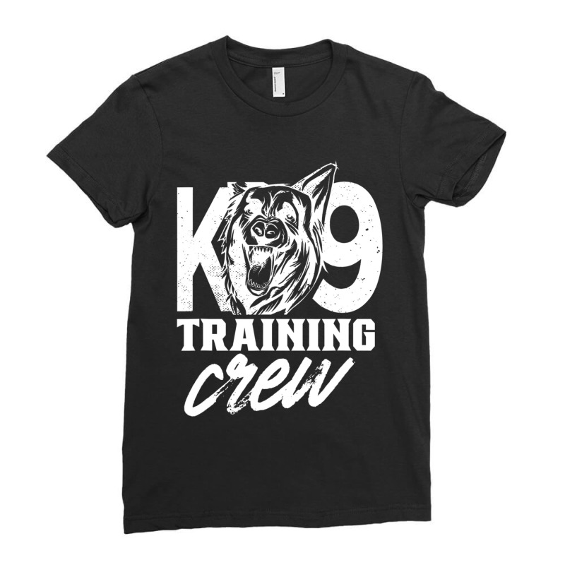 K9 Training Crew Handler Trainer Service Dog K-9 Ladies Fitted T-Shirt by Konlasa6638 | Artistshot