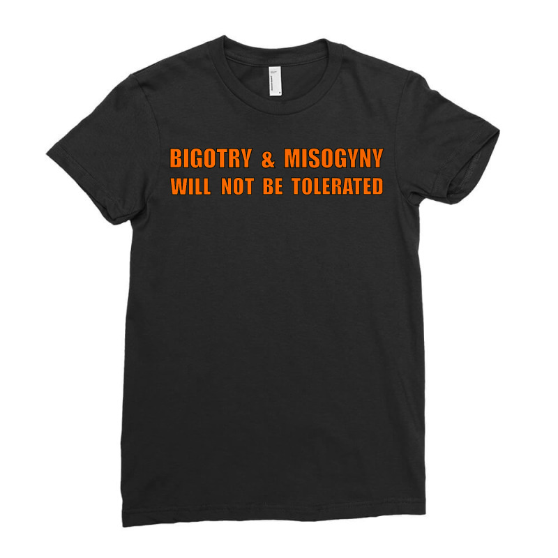 No Bigotry Or Misogyny Premium T Shirt Ladies Fitted T-Shirt by cm-arts | Artistshot