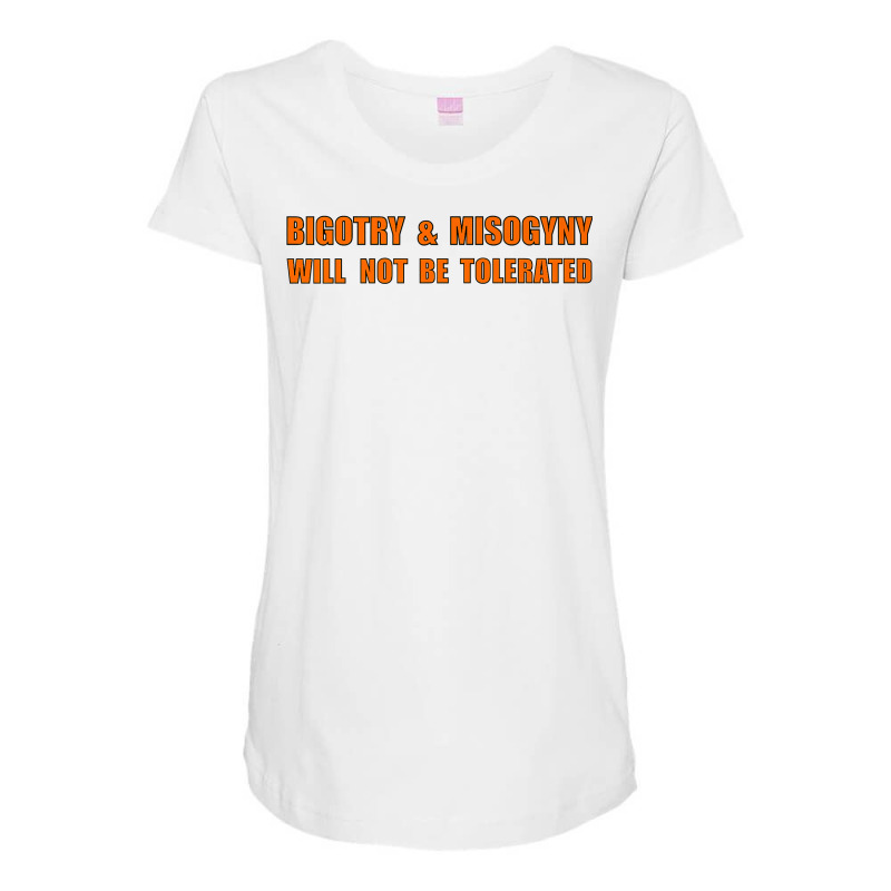 No Bigotry Or Misogyny Premium T Shirt Maternity Scoop Neck T-shirt by cm-arts | Artistshot