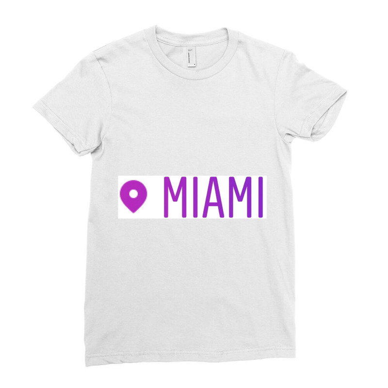 Miami Ladies Fitted T-Shirt by TERRANCECOTT | Artistshot