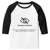 Sensitive Content Youth 3/4 Sleeve | Artistshot