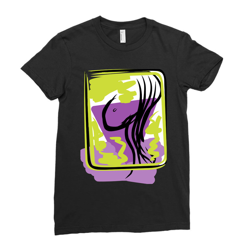 Abstract Art Porn Film Ladies Fitted T-Shirt by cm-arts | Artistshot