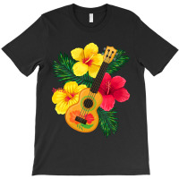 Hawaiian Ukulele Lute Guitar Hibiscus T-shirt | Artistshot