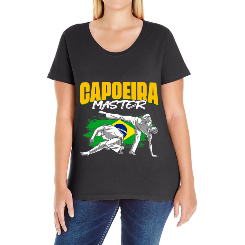 Capoeira Master Fight Mixed Martial Arts Ladies Curvy T-Shirt by cm-arts | Artistshot