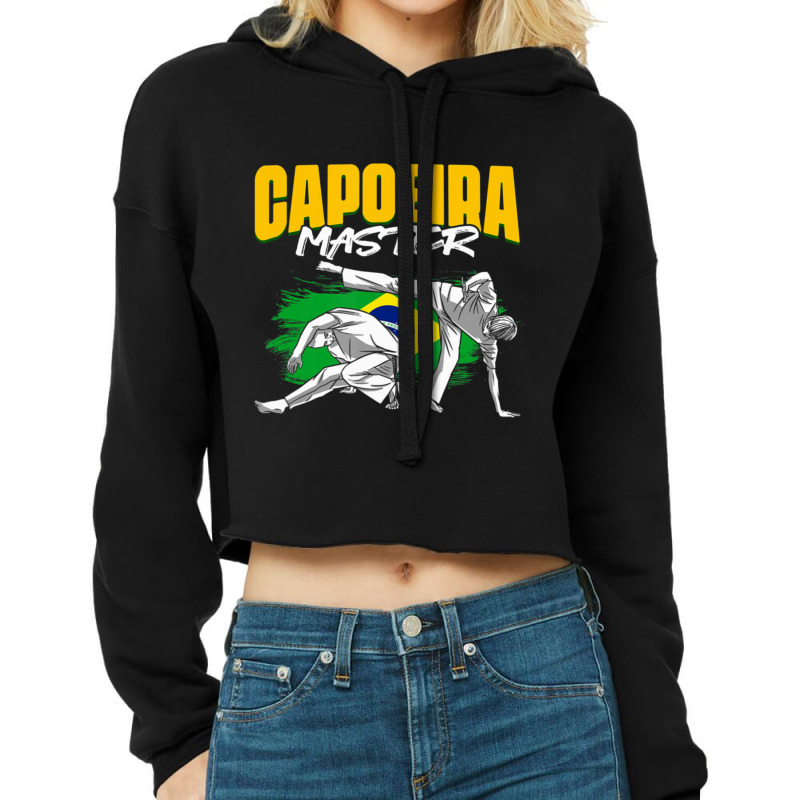 Capoeira Master Fight Mixed Martial Arts Cropped Hoodie by cm-arts | Artistshot