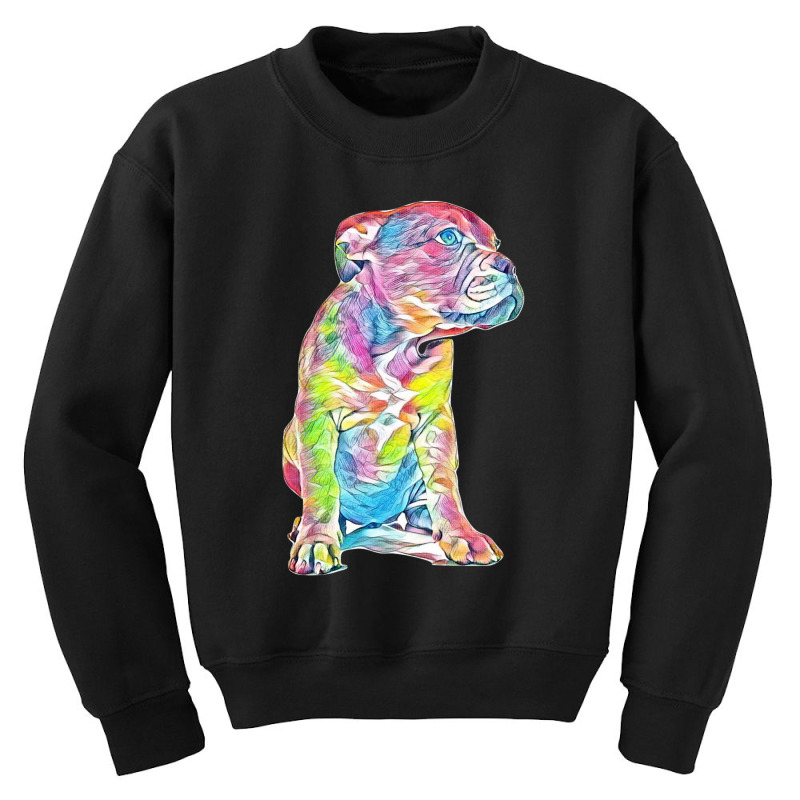 Pit Bull Youth Sweatshirt by Kemnabi | Artistshot