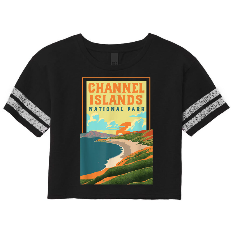 Channel Islands California Wpa National Parks Poster Retro T Shirt Scorecard Crop Tee by cm-arts | Artistshot