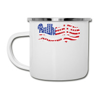 Bullhead City Arizona American Flag T Shirt Camper Cup | Artistshot