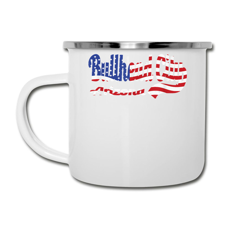 Bullhead City Arizona American Flag T Shirt Camper Cup | Artistshot