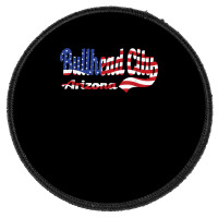 Bullhead City Arizona American Flag T Shirt Round Patch | Artistshot