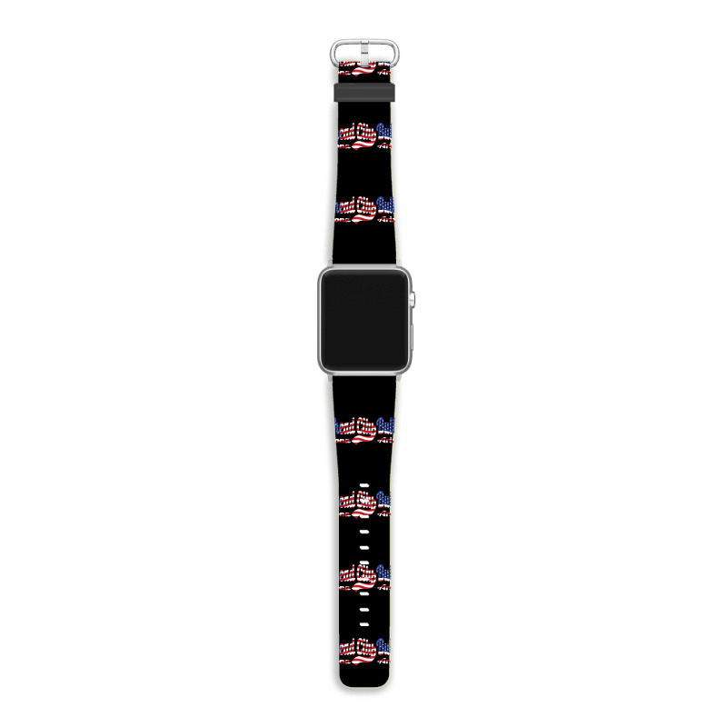 Bullhead City Arizona American Flag T Shirt Apple Watch Band | Artistshot