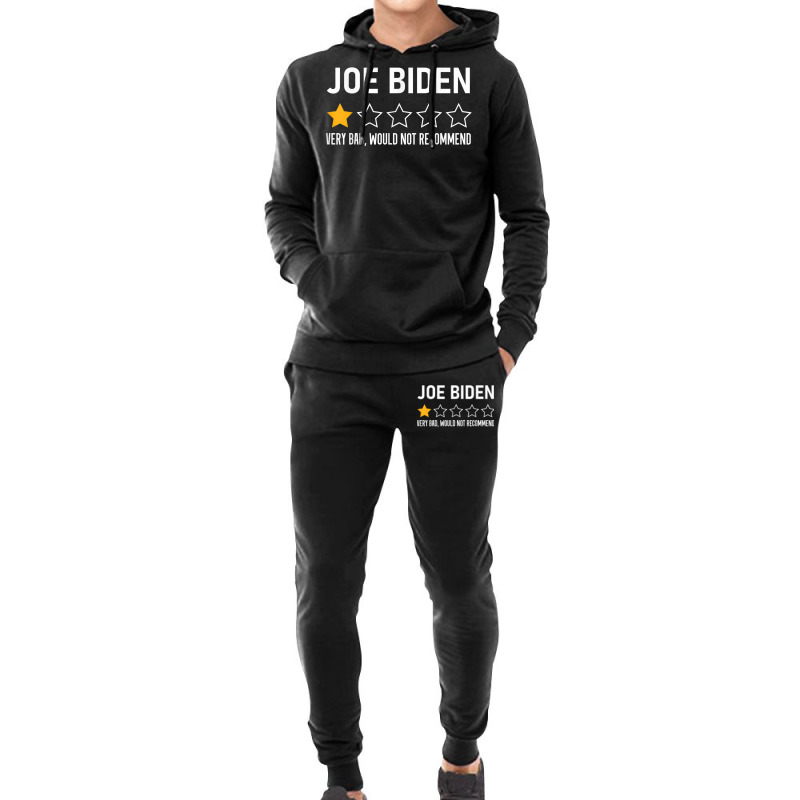 Funny Joe Biden 1 Star Review Very Bad Would Not Recommend T Shirt Hoodie & Jogger Set | Artistshot