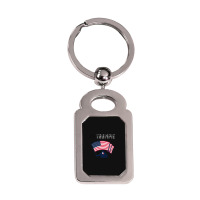 Trump Fans Silver Rectangle Keychain | Artistshot