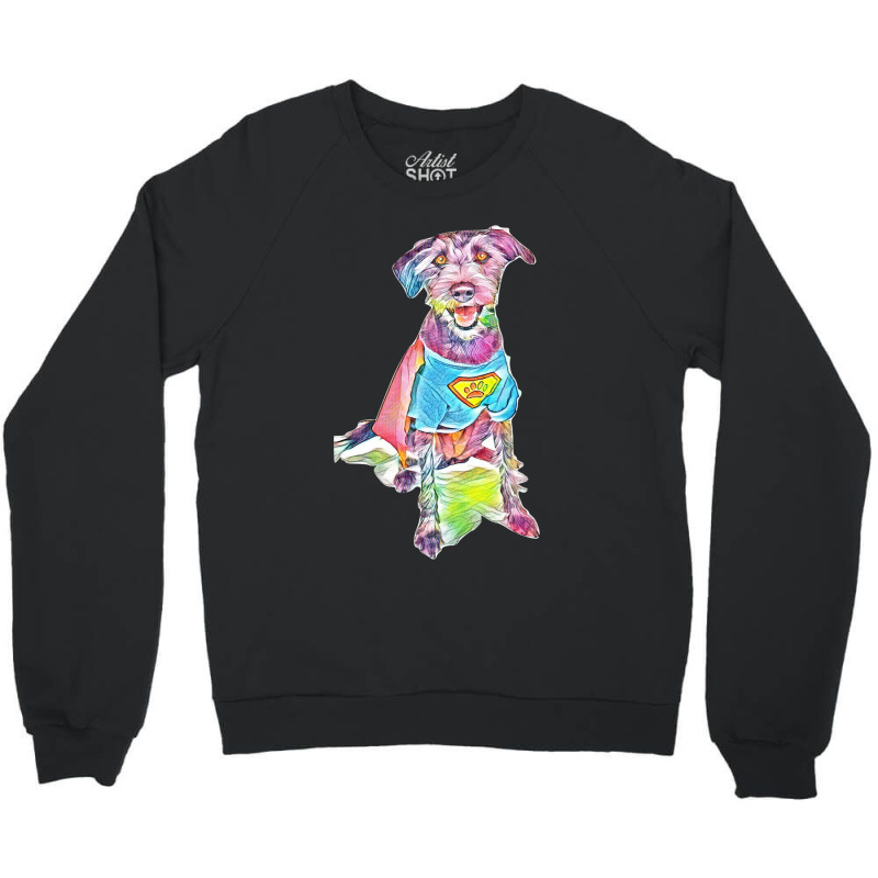 Setter Vestito Da Supereroe Crewneck Sweatshirt by Kemnabi | Artistshot