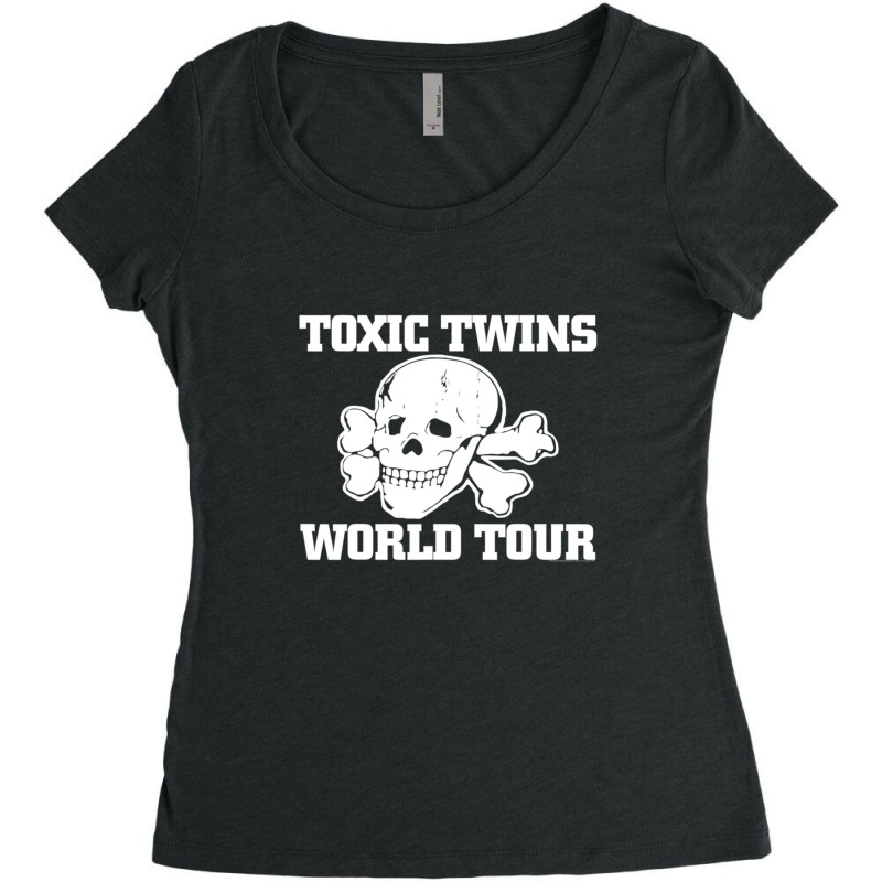 Toxic Twins World Tour Women's Triblend Scoop T-shirt by PhoebeBaird | Artistshot