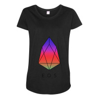 Eos - Crypto Maternity Scoop Neck T-shirt | Artistshot