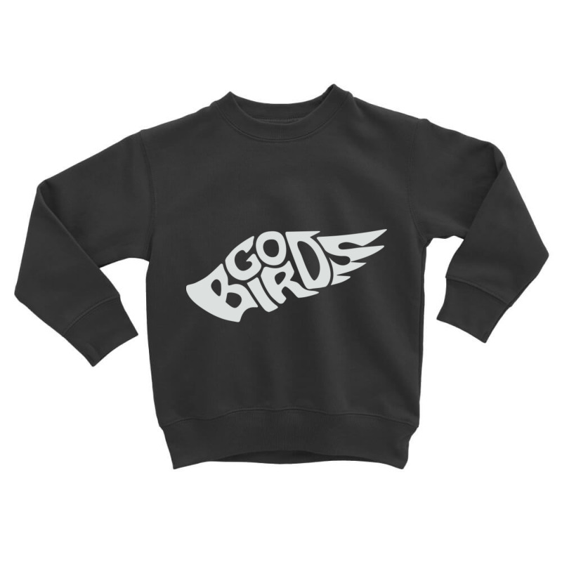 Go Birds - Grey Font Toddler Sweatshirt by cm-arts | Artistshot