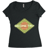 Geometry Aesthetic High Contrast Women's Triblend Scoop T-shirt | Artistshot