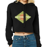 Geometry Aesthetic High Contrast Cropped Hoodie | Artistshot