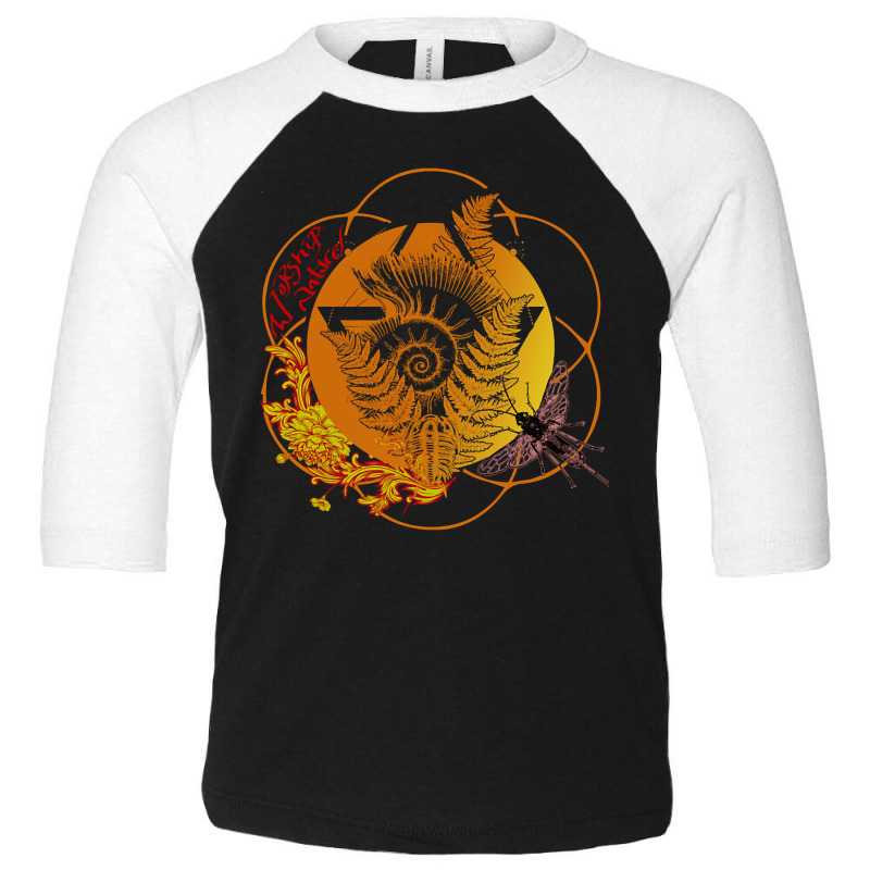 Mandala Of Nature, Mandala Of Nature Vintage, Mandala Of Nature Art, M Toddler 3/4 Sleeve Tee | Artistshot