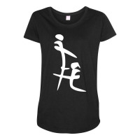 Chinese Letters Funny Dirty Blowjob Maternity Scoop Neck T-shirt | Artistshot