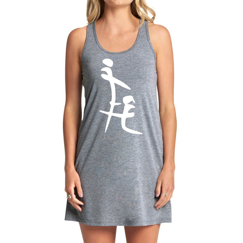 Chinese Letters Funny Dirty Blowjob Tank Dress by cm-arts | Artistshot