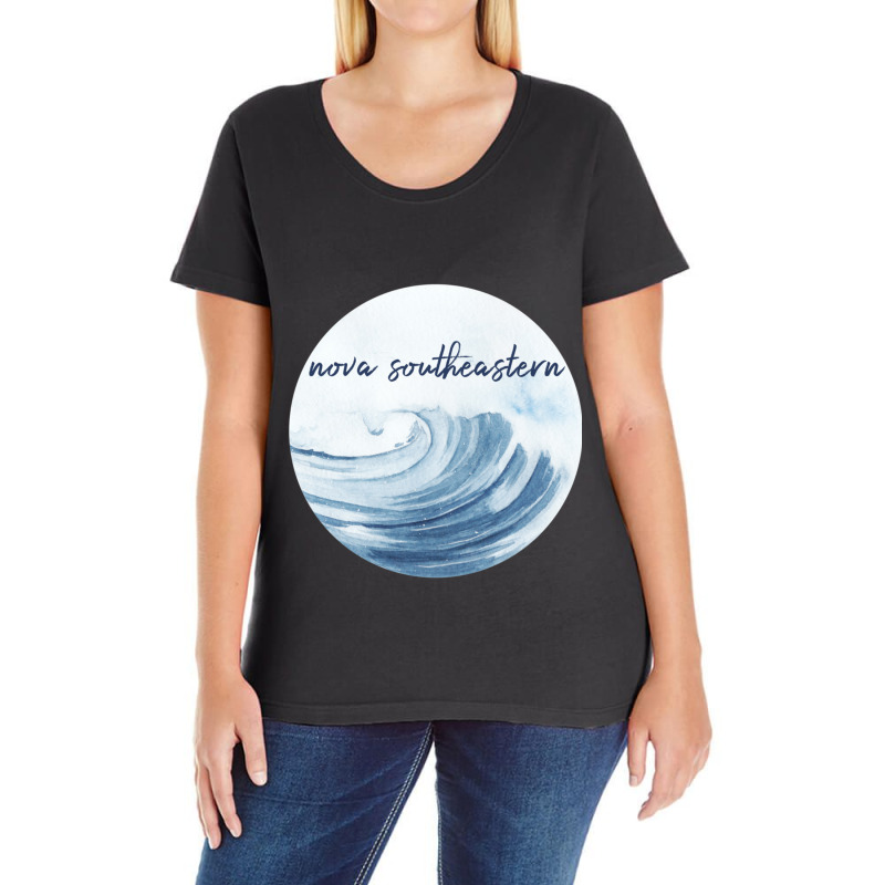 Nova Southeastern University (3) Ladies Curvy T-Shirt by TERRANCECOTT | Artistshot