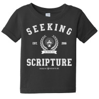 Collegiate Style Seeking Scripture Via Veritas Vita T Shirt Baby Tee | Artistshot