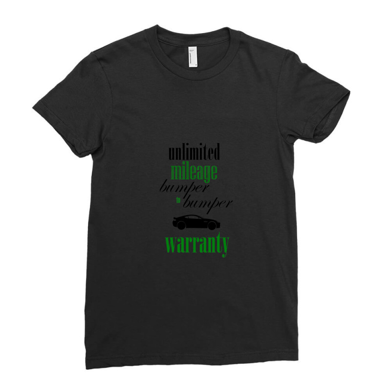 Bumper To Bumper Warranty Ladies Fitted T-Shirt by RickyRamshur | Artistshot