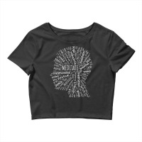 Meditate Mindfulness Zen Buddha Yoga Wordart T Shirt Crop Top | Artistshot