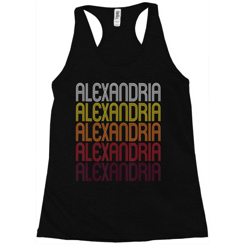 Alexandria, La Vintage Style Louisiana Racerback Tank by Quick Scully | Artistshot