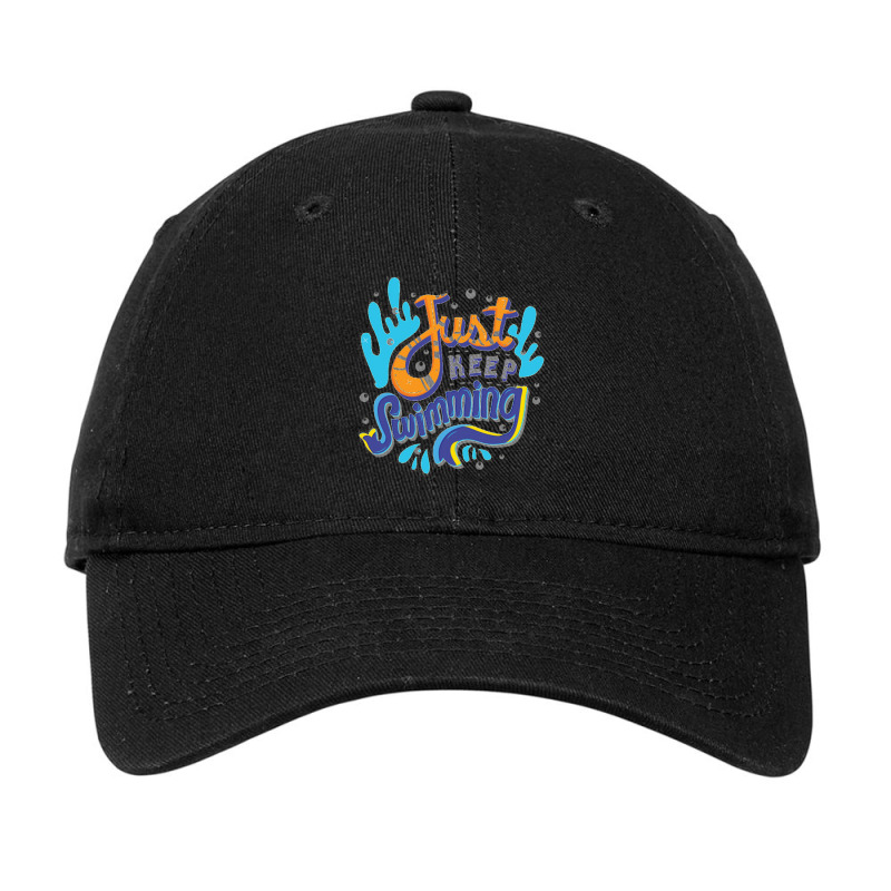 Finding Nemo Just Keep Swimming Adjustable Cap | Artistshot