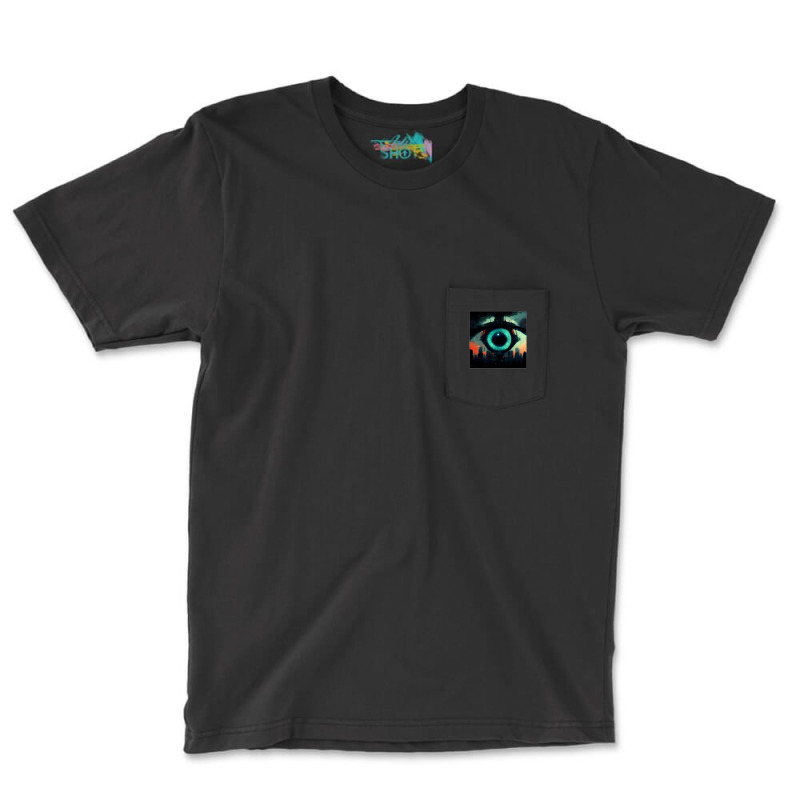 Cyber Eye Pocket T-shirt | Artistshot