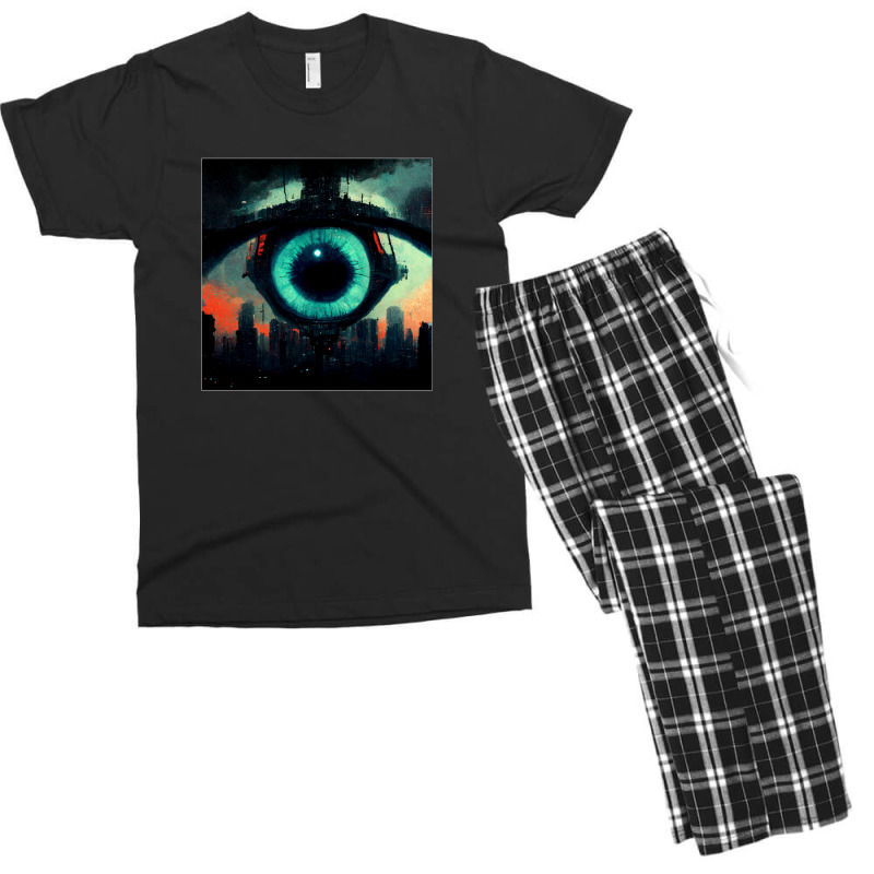 Cyber Eye Men's T-shirt Pajama Set | Artistshot