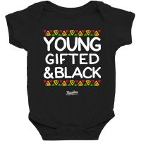 Young Gifted And Black History Month Afrocentric Baby Bodysuit | Artistshot