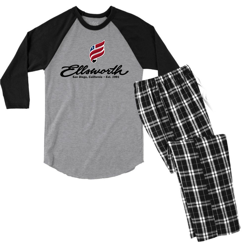 Ellsworth Bike Men's 3/4 Sleeve Pajama Set | Artistshot