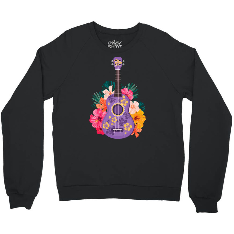 Ukulele Music Instrument Fan, Ukulele Music Instrument Fan Art, Ukulel Crewneck Sweatshirt by SHOODOD | Artistshot