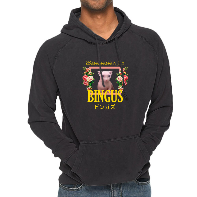 Bingus Floral Aesthetic Vintage Hoodie | Artistshot