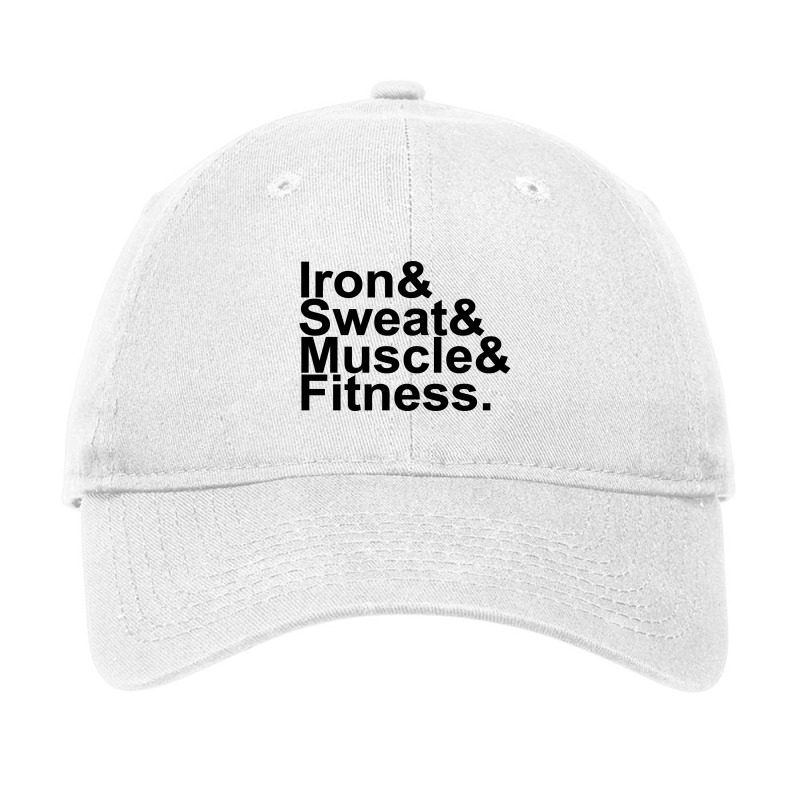 Iron & Sweat & Muscle & Fitness Adjustable Cap | Artistshot