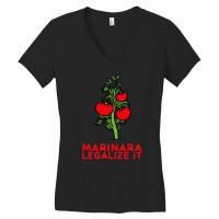 Marinara Legalize, Marinara Legalize Vintage, Marinara Legalize Art, M Women's V-neck T-shirt | Artistshot