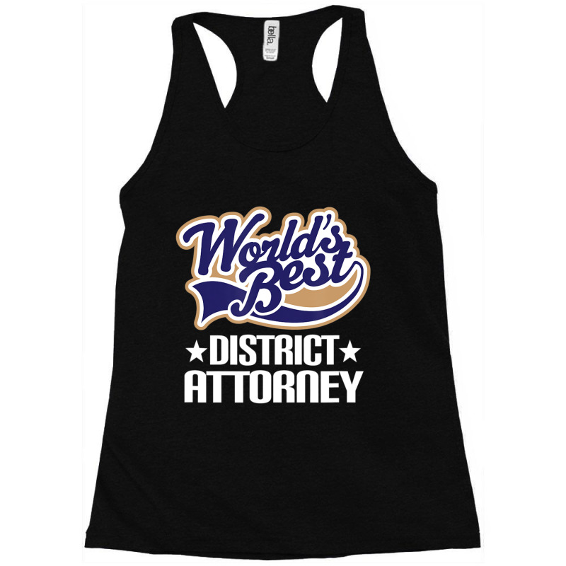 District Attorney Occupation Job Racerback Tank by Bertrand Angulo | Artistshot