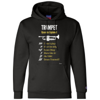 Trumpet Dynamics Explained   Trumpet Humour Champion Hoodie | Artistshot