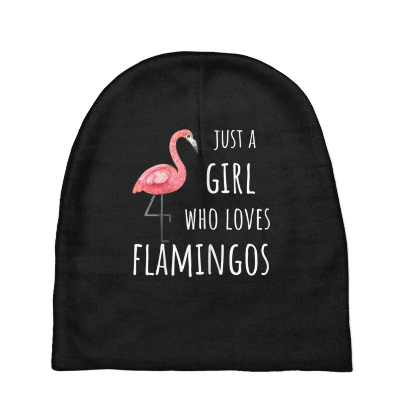 Funny Just A Girl Who Loves Flamingos Baby Beanies | Artistshot