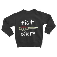 Fight Dirty Finger Or Knuckle Knife Pastel Goth Toddler Sweatshirt | Artistshot